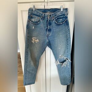 Levi's Light Blue Distressed Women's Jeans